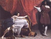 Orazio Gentileschi Joseph and Potiphar's Wife (mk25) oil